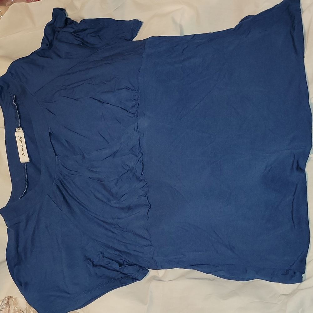 Ninedaily XL blue cadet top
